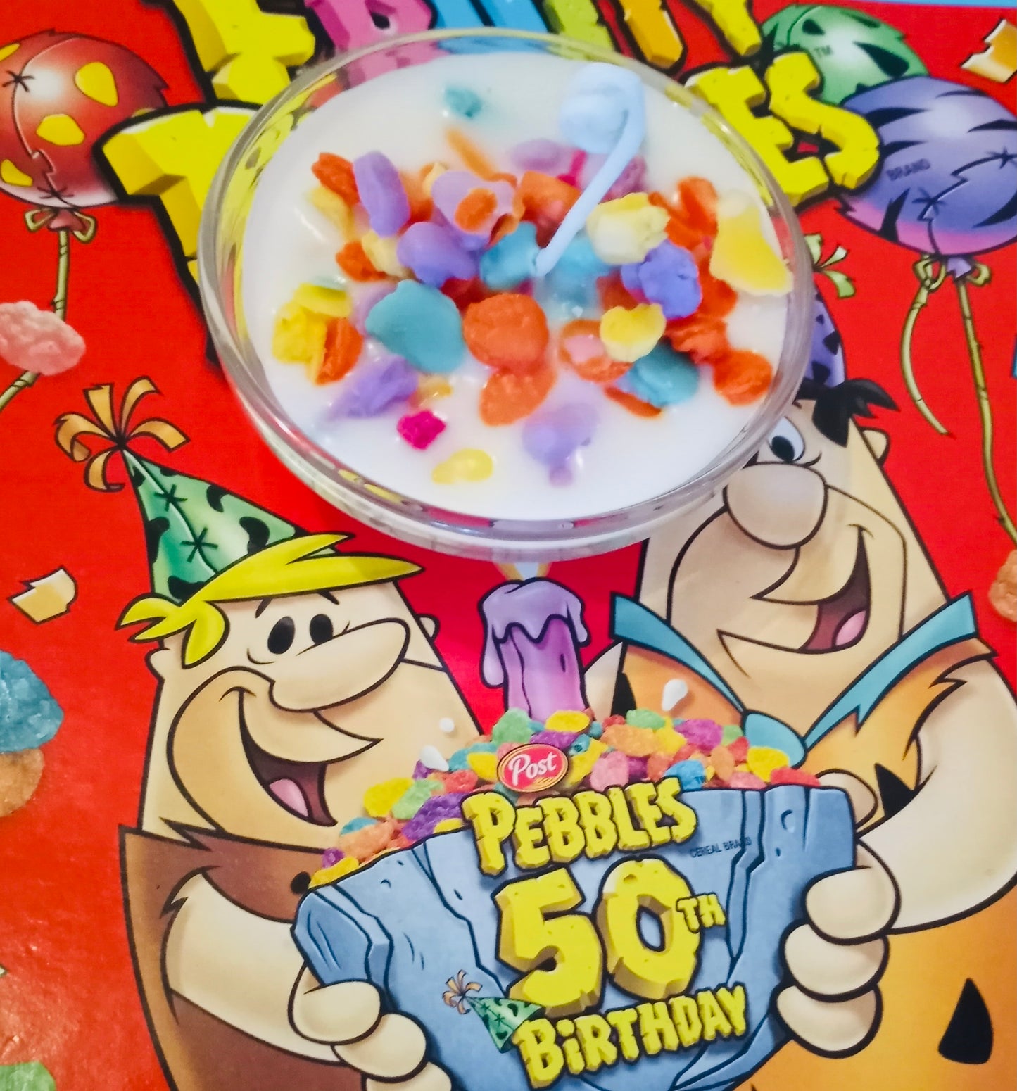 Fruity Pebble Candle