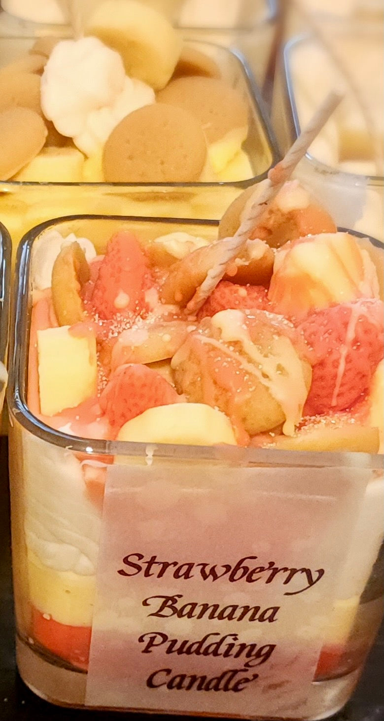 Strawberry Banana Pudding Candle