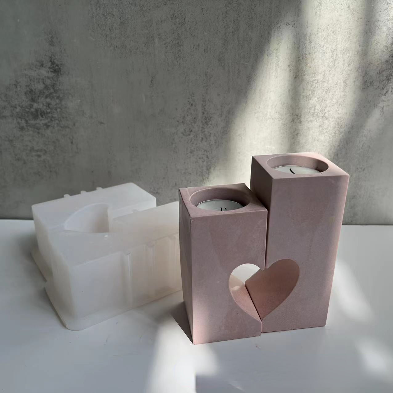 Candle Holder Gypsum Epoxy Mold