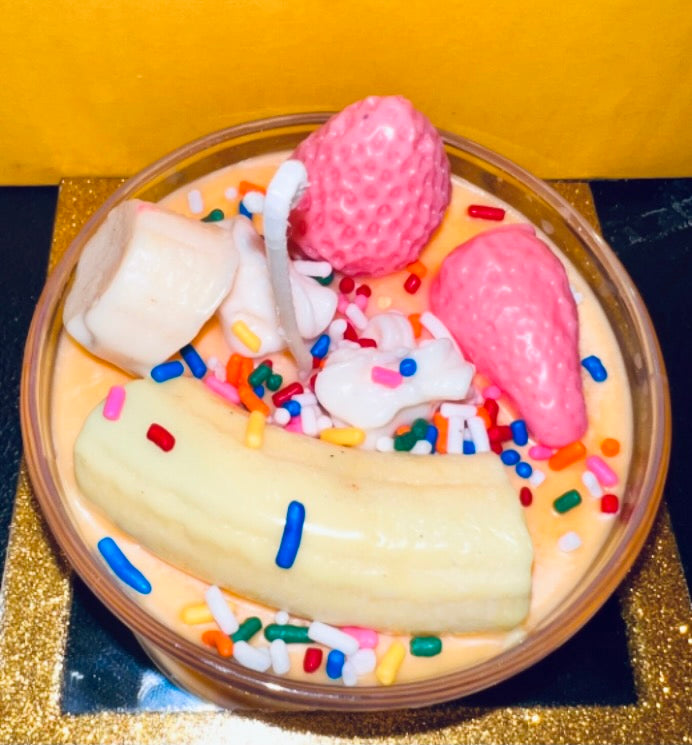 Strawberry Banana Split Candle